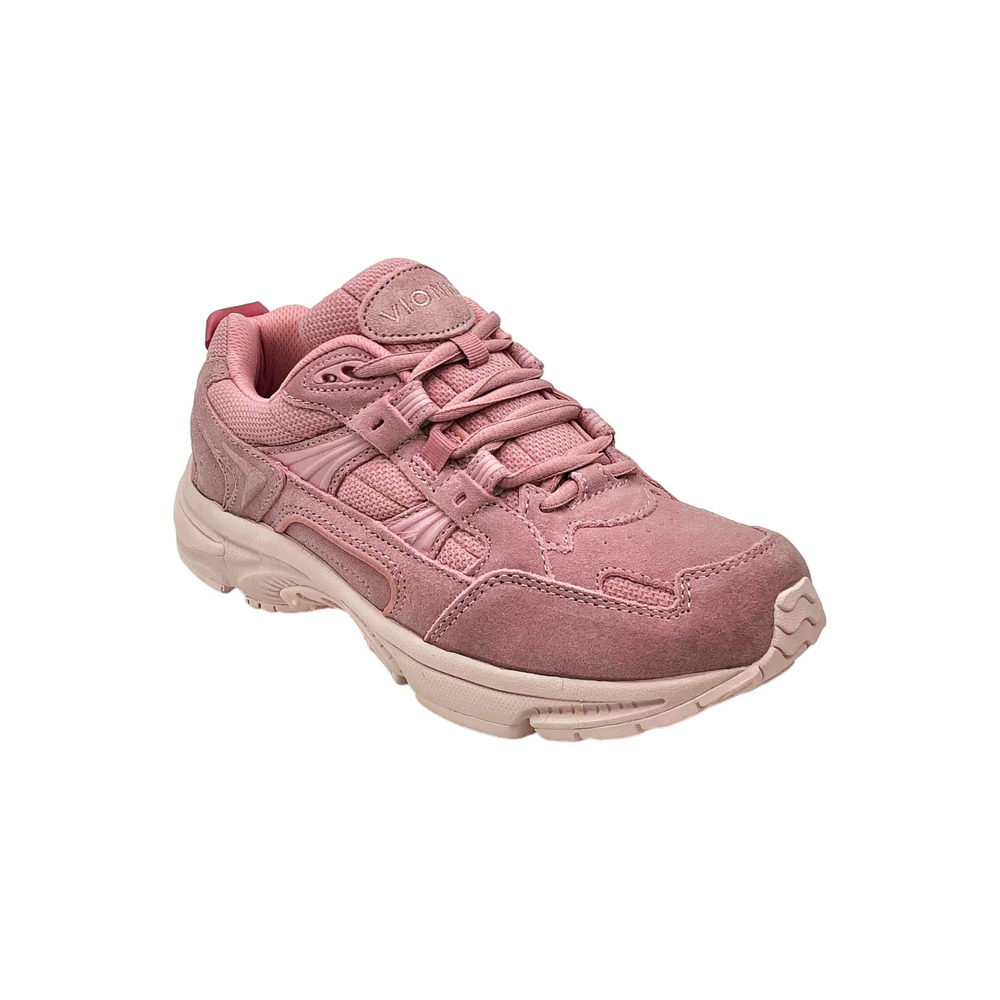 Vionic Women's 23 Walk Men's Classic Sneaker Pink Suede - Wide